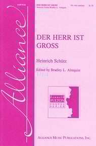 Der Herr Ist Gross SA choral sheet music cover Thumbnail